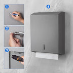Paper Towel Dispenser Wall Mount Commercial c-fold/Multi-fold/Tri-fold - Image 3