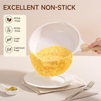 JEETEE 9.5 Inch Nonstick Frying Pan Stone Coating Cookware, Nonstick Omelette - Image 5