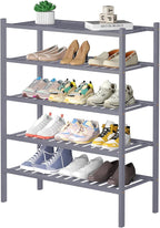 ROMGUAR CRAFT 5 Tier Bamboo Shoe Rack by ROMGUAR+CRAFT