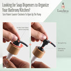 LOOCHICA Hand Amber Glass Soap Dispenser - Image 6