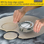 KAYCROWN 6 Inch Empanada Press, Stainless Steel Dumpling Maker Dough Cutter - Image 2