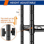 REGILLER 5-Wire Shelving Metal Storage Rack Adjustable Shelves, Standing - Image 5