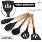 Zulay Kitchen Non-Stick Cooking Utensils Set - Image 2