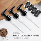 Amolliar Plastic Mason Jar Soap Dispenser - Image 3
