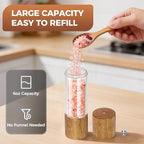 2-Pack Wooden Salt and Pepper Grinder Set - Image 4