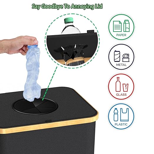 Recycling Bin for Kitchen Indoor Home, Large 26 Gallon 100L Recycle Bin - Image 5