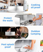 4 Sided Splatter Guard Foldable Stainless Steel Stove Splash Guard 11.8″ Height - Image 6
