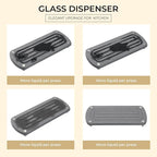 Kitchen Soap Dispenser Set - 16OZ Black Glass Bottle - Image 4