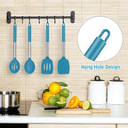 Pack of 4 Large Silicone Cooking Spatulas and Spoons, Slotted and Solid - Image 6