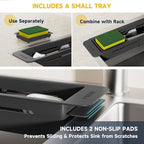NiHome Extendable Sink Kitchen Organizer, Extra Long Telescopic Brush Storage - Image 4