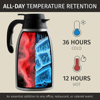 Thermal Coffee Carafe 2L / 68 oz – Updated 2025 Model – Insulated Stainless - Image 2