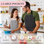 2Pack Adjustable Kitchen Apron for Women Men - Image 4