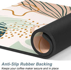Rnivvi Coffee Mat, Hide Stain Rubber Backed Absorbent Dish Drying Pad - Image 4