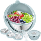 4 in 1 Colander with Mixing Bowl Set, Colander by STOCKPOT