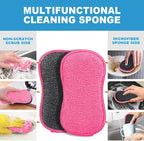 HOMEXCEL 12 Pack Multi-Purpose Scrub Sponges Kitchen Dish Sponge Non-Scratch - Image 4