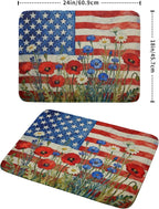 Patriotic American Flag Dish Drying Mat - Image 2