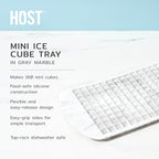 Host Mini Ice Cube Tray, Makes 160 Cubes, Durable Silicone Trays, Iced Coffee - Image 2