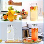 Yirilan Glass Pitcher, 2 Liter Water Pitcher - Image 6