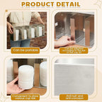 Hicarer 4 Compartments Stainless Steel Cup Dispenser - Image 4
