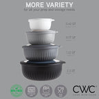 COOK WITH COLOR Prep Bowls with Lids- Wide and Deep Nesting Plastic Small - Image 2