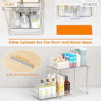 Yieach 4 Pack Under Sink Organizers and Storage, Two Tier Pull Out Cabinet - Image 6