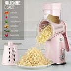 Zulay Kitchen Rotary Cheese Grater 5 Blade Cheese Shredder - Image 7