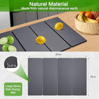 Large Dish Drying Mat for Kitchen Counter, Heat-resistant Mat, Diatomaceous - Image 3
