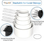 TILUCK Measuring Cups & Spoons Set, Stackable Cups and Spoons, Nesting Measure - Image 4