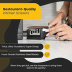 Heavy Duty Kitchen Shears With Sharpener - Image 4