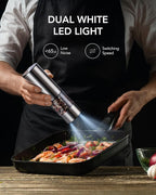 FORLIM Rechargeable Electric Salt and Pepper Grinder Set, Dual-Speed Control - Image 5