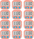 12 Pack Digital Kitchen Timers for Cooking Magnetic Timer for Cooking Loud by AOUCE