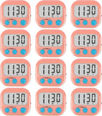 12 Pack Digital Kitchen Timers for Cooking Magnetic Timer for Cooking Loud by AOUCE