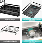 MERRYBOX Dish Racks for Kitchen Counter, 2025 Upgrade Large Sink Dish Drying - Image 4