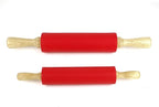 Silicone Rolling Pin for Baking Non-stick Rolling Pin Dough Roller Wooden - Image 5