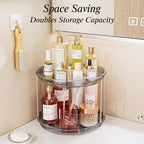 LAMU 2 Tier Lazy Susan Turntable Organizer 10.6'' Rotating Spice Rack - Image 6