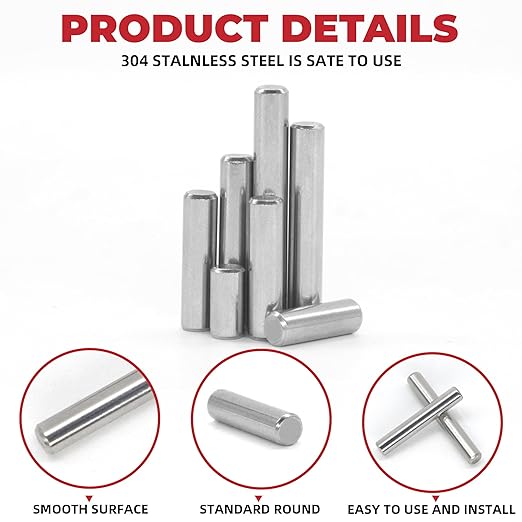 110Pcs Dowel Pins Shelf Support Pegs Kit, Stainless Steel Shelf Support Pin - Image 6
