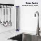 Tomorotec 17.7" x 12.5" Roll Up Dish Drying Rack Over Sink Drying Rack Sink - Image 3