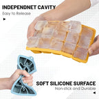 Silicone Ice Cube Trays 3Packs, Easy Release Ice Cube Molds - Image 5