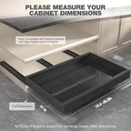Seinloes 4 Pack Pull Out Cabinet Organizer 21" Deep, Full Extension 3 Slide - Image 6