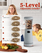 Electric Salt and Pepper Grinder Set - Image 2