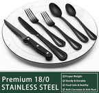 EWFEN 24-Piece Black Silverware Set - Image 5