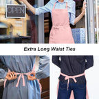 15 Pcs Adult Aprons Bulk with Pockets Adjustable Bib Chef Apron - Image 4