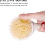 Facjoleco Dish Brush with Handle, Pot Brush, 2 Pack Kitchen Scrub Brushes - Image 2