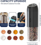 CIRCLE JOY Rechargeable Salt and Pepper Grinder Set, Gravity Sensor Electric - Image 6