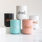 STYLED SETTINGS White Utensil Holder - Image 7