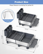 Dish Drying Rack, 304 Stainless Steel Expandable Dish Rack - Image 2
