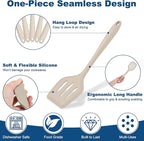 TeamFar Silicone Cooking Utensils, Kitchen Tools Spatula Turner Ladle Spoon - Image 3