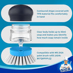 MR.SIGA Soap Dispensing Palm Brush, Kitchen Brush - Image 6