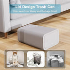 3 Pack 10 Liter / 2.6 Gallon Bathroom Trash Can, Small Trash Can - Image 5