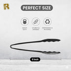 12 Pack 9 Inch Large Plastic Serving Tongs - Image 5